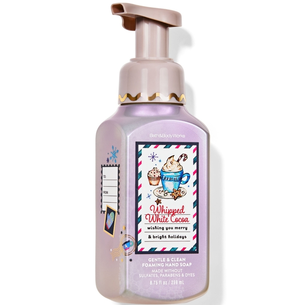Bath & Body Works Whipped White Cocoa Foaming Hand Soap 8oz NEW Rare